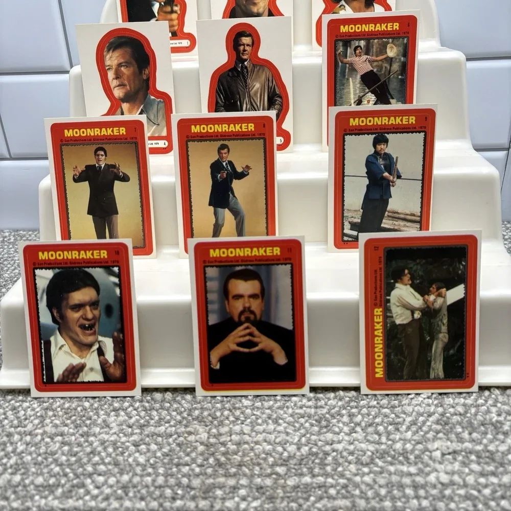 1979 Topps Moonraker Sticker Card Set‎ 22 In All James Bond